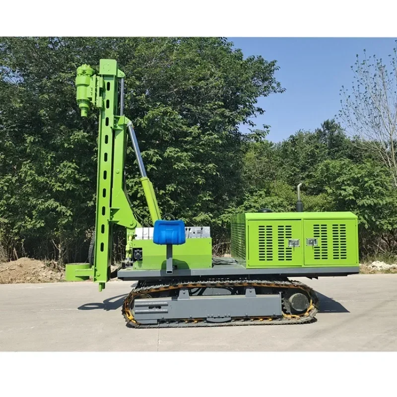 Factory Sale Solar Photovoltaic Plant Crawler Hydraulic Hammer Vibratory Post Pile Driver