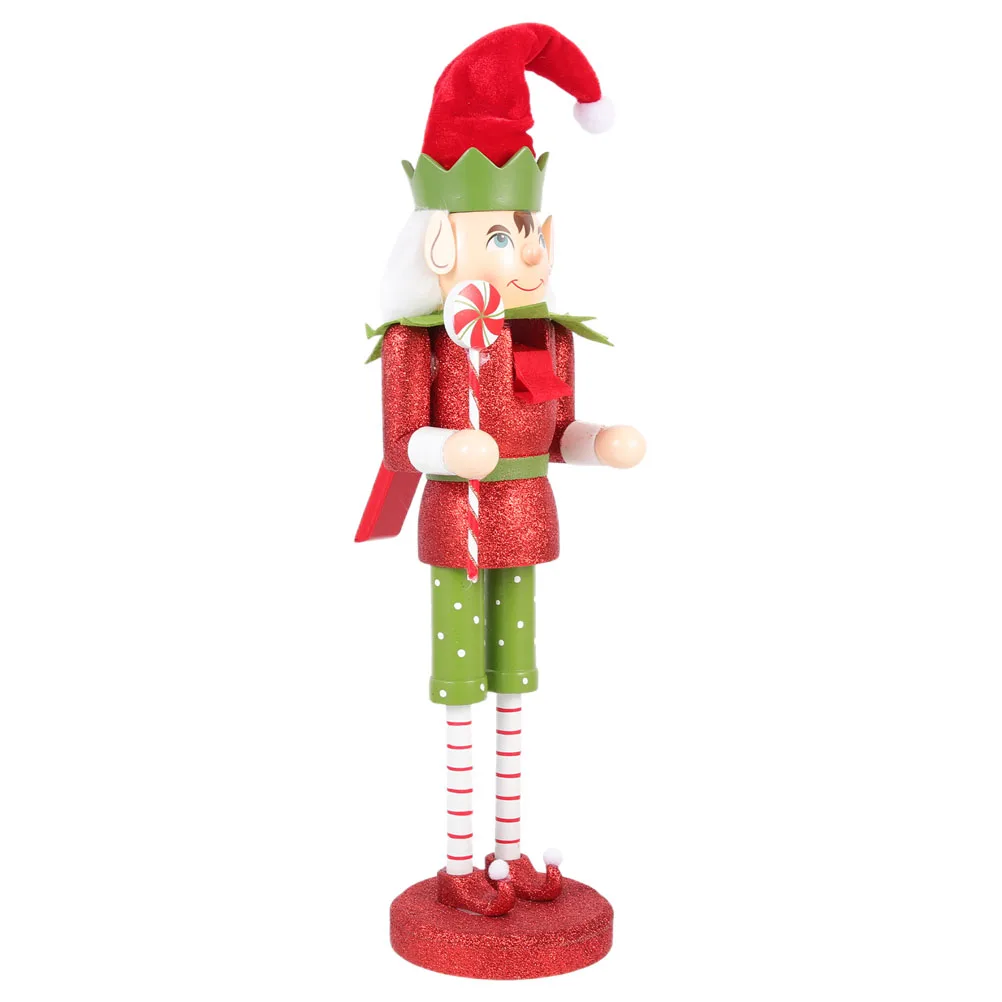 

Nutcracker Ornament Christmas Figurines Festive Nutcrackers Figures Decorate Puppet Soldier Wood