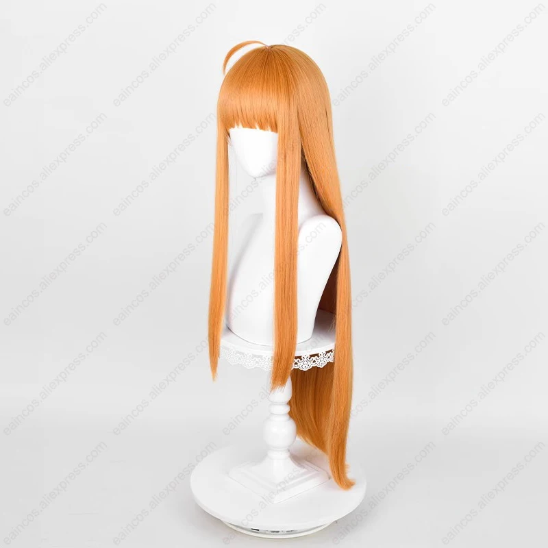 Anime Futaba Sakura Cosplay Pruik 85Cm Lang Oranje Geel Pruiken Hittebestendig Synthetisch Haar Halloween Carnaval Pruiken