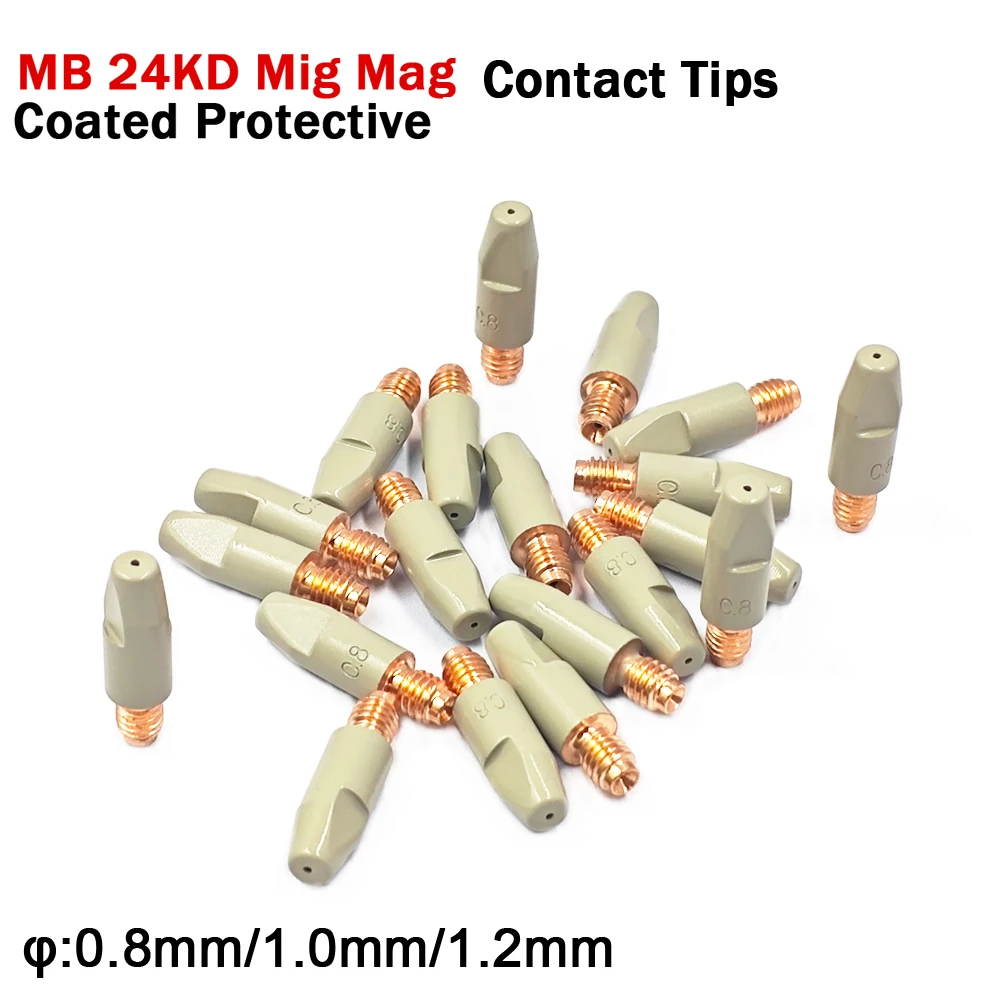 Контактные насадки для сварки MIG 24KD, новое покрытие, защита 28 мм, наконечник газового сопла M6, антипригарный, 0,8/1,0/1,2 мм, сварочная горелка MIG, сварочный инструмент Контактные насадки для сварки MIG 24KD, новое покрытие, защита 28 мм, наконечник газового сопла M6, антипригарный, 0,8/1,0/1,2 мм, сварочная горелка MIG, сварочный инструмент