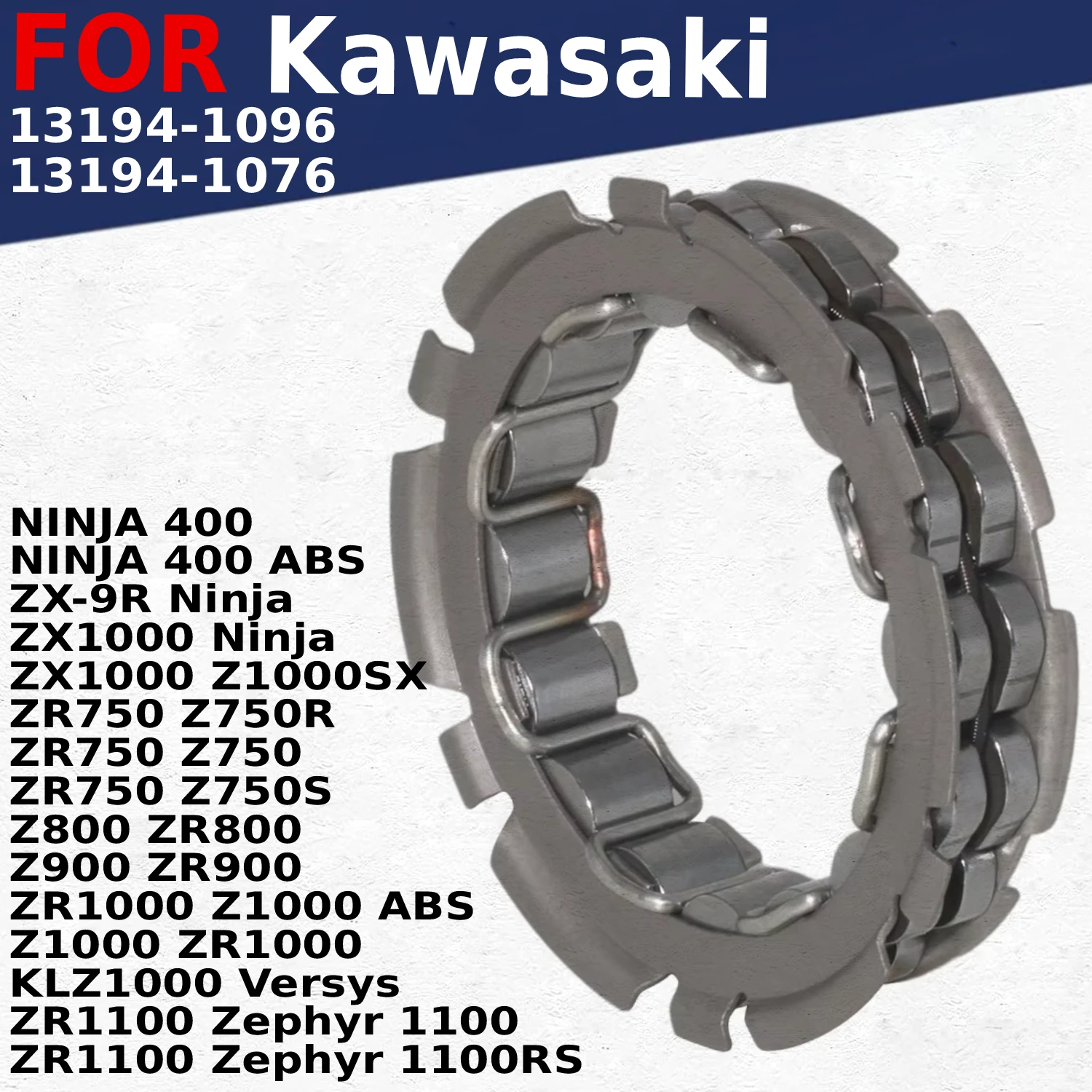 

Motorcycle clutch assembly For Kawasaki ZR1100 Zephyr 1100RS 1100 Z1000 ZR1000 ABS Z900 ZR900 Z800 ZR800 13194-1076 13194-1096