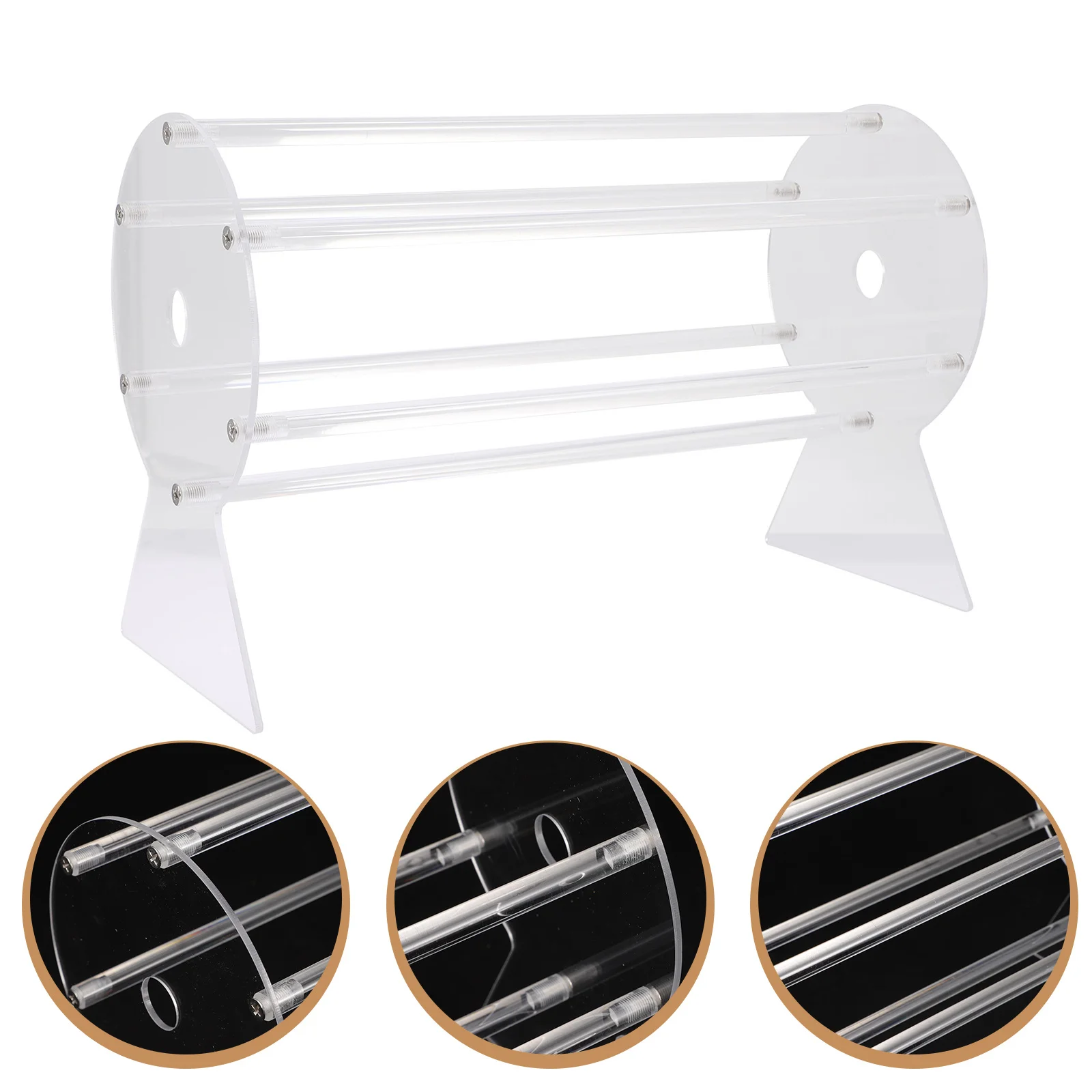 Acrylic Headband Organizer Storage Display Rack For Jewelry Holder Stand Smooth Surface Home Shop Dressing Table Use