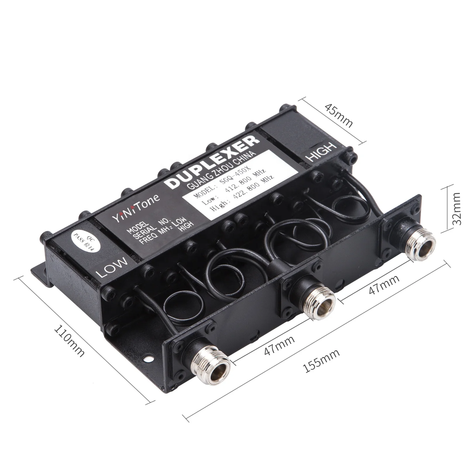 

YiNiTone SGQ-450X 10W UHF400-470MHz Customizable Frequency Portable Duplexer Can Be Customized With Frequency Portable Duplexers
