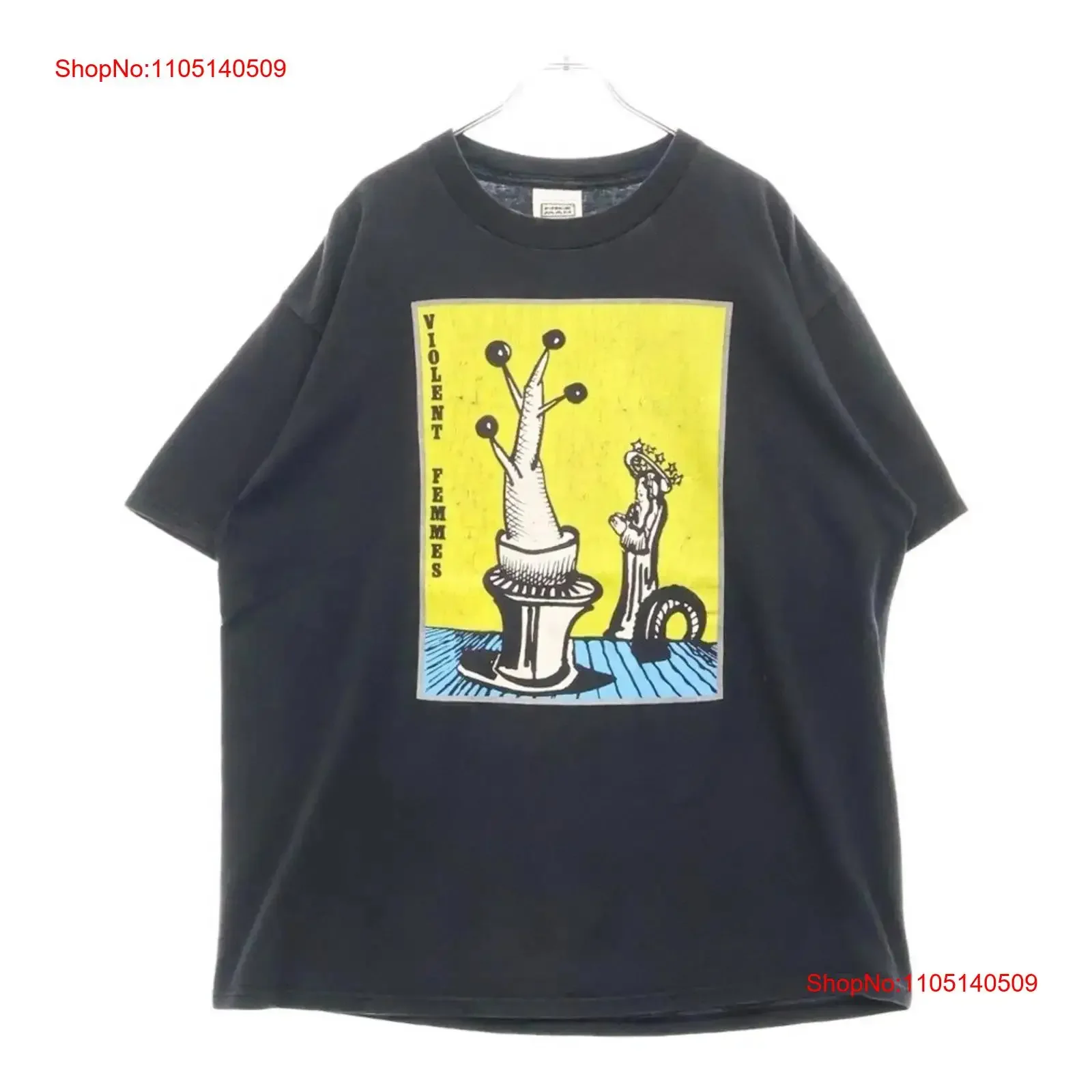 

ВИНТАЖНАЯ ФУТБОЛКА 90-х годов FEMMES Femme, черная винтажная стираная дышащая повседневная футболка для повседневной носки, удобная стильная