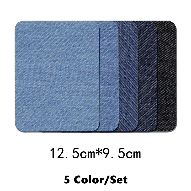 30/25/20/5 PCS Denim Patches DIY Ijzer Op Denim Elleboog Patches Reparatie Broek voor Jean Kleding Broek badges Kleding Naaien Stof