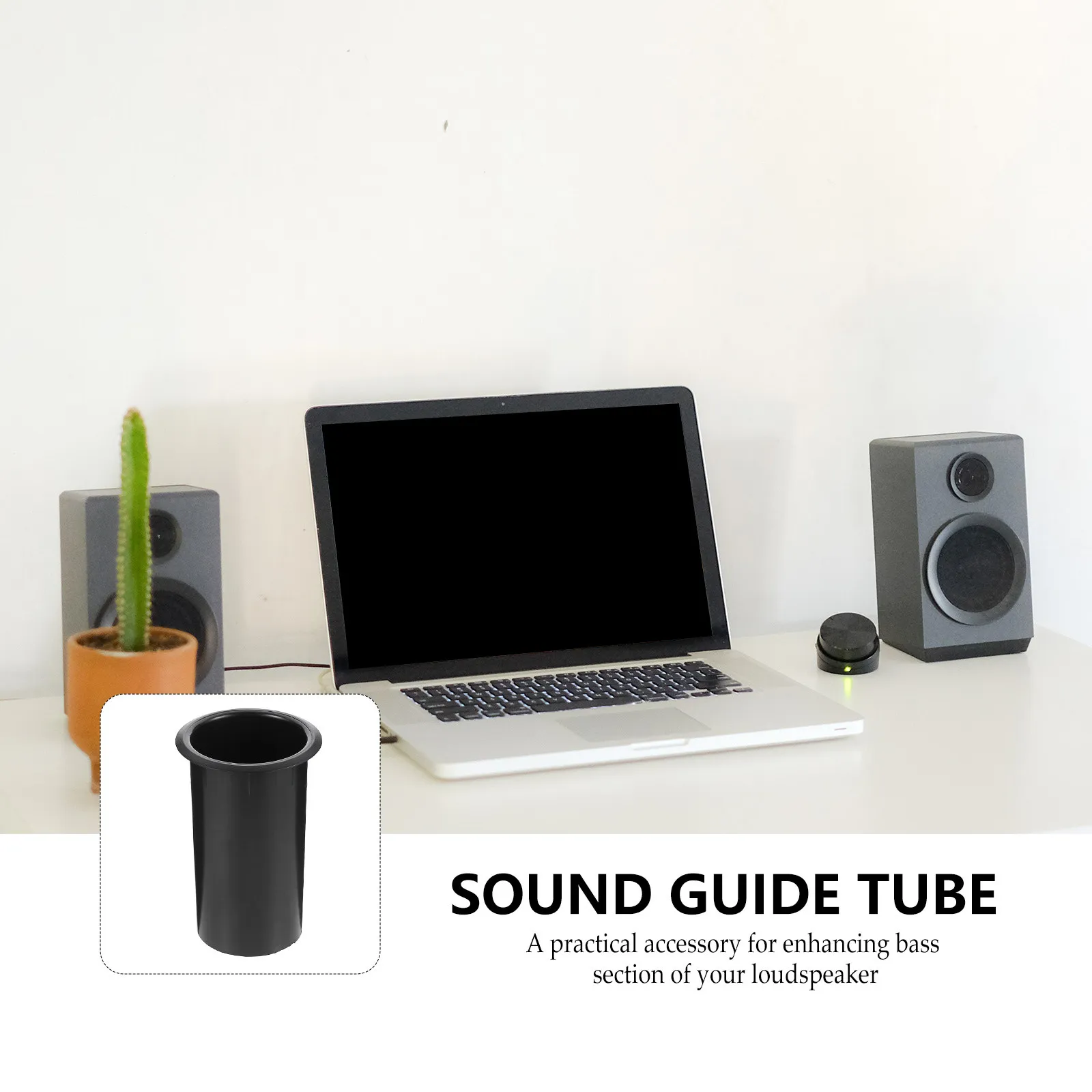 5Pcs High Quality Black Plastic Subwoofer Port Tube Bass Reflex Tube for Speaker Enclosure Portable Speaker Woofer Box Upgrade