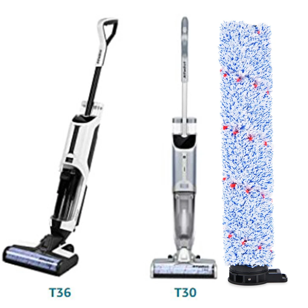 1 Set Microfiber Roller Brush For AlfaBot Microfiber Rug Roller Brush For T30 T36 Cordless Vacuum Cleaner Compatible For 7855