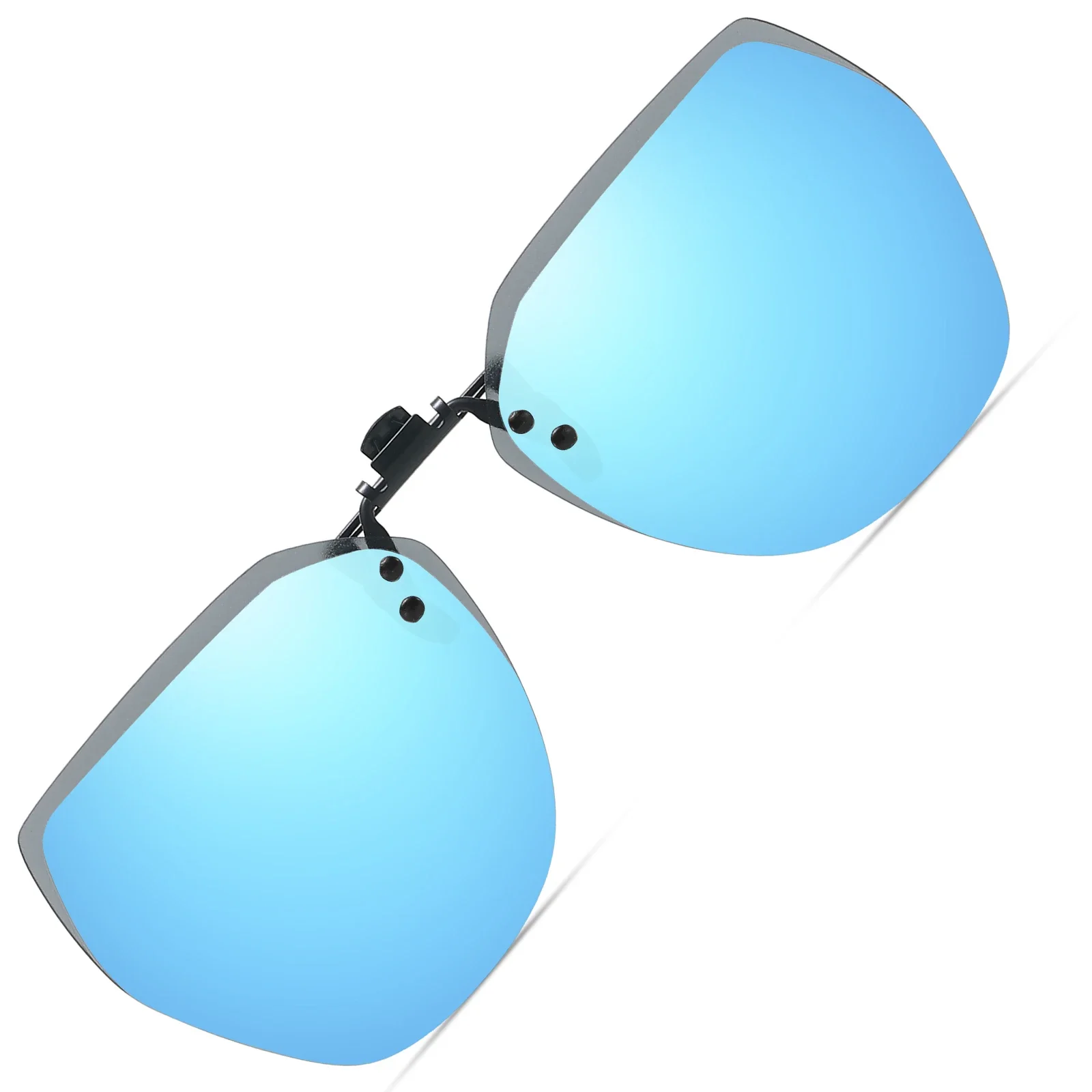 Veithdia polarisiertes Angeln im Freien Clip-On Flip-Up-Clip randlose Sonnenbrille für verschreibung pflicht ige Brille-Tac-Linse mit UV400 B11 – Detail 14