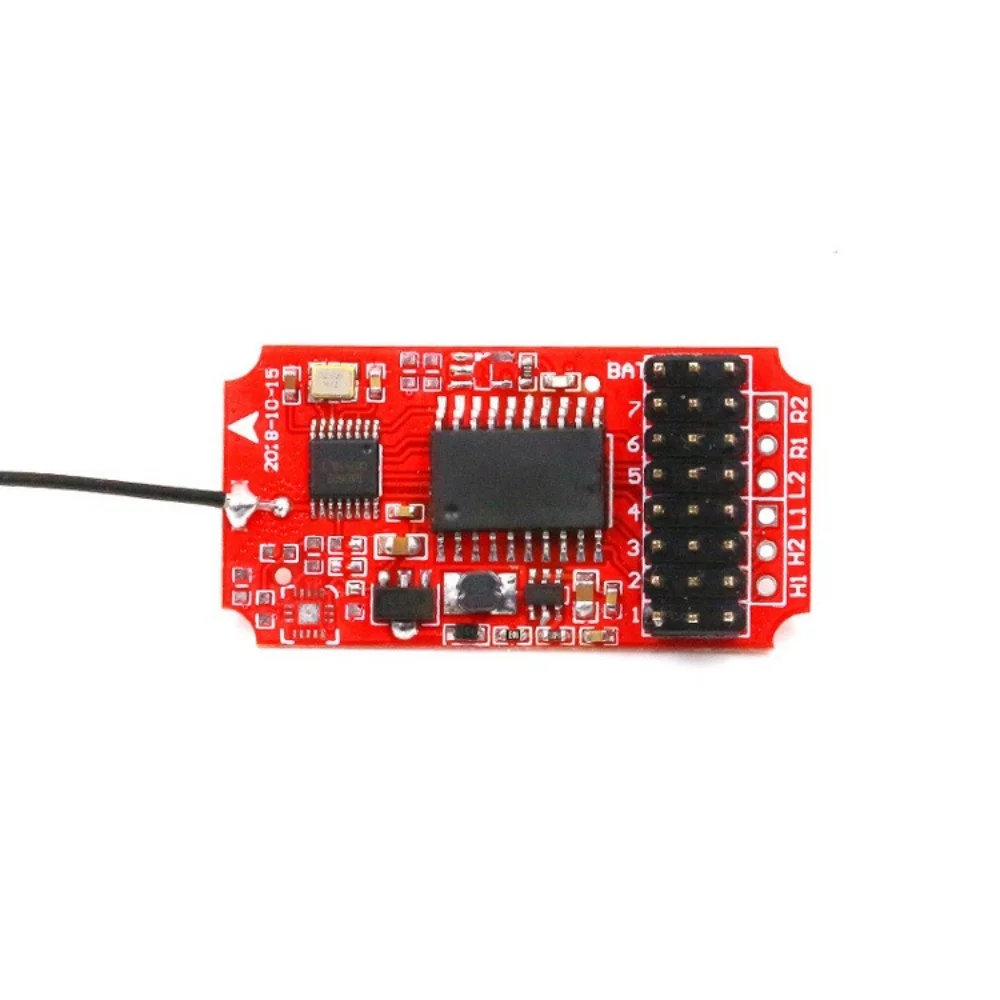 FATJAY One-handed Remote Controller with 7-Channel 2.4g Antenna Dual-motor Mix-control Differential for Scooters Unmanned Boats
