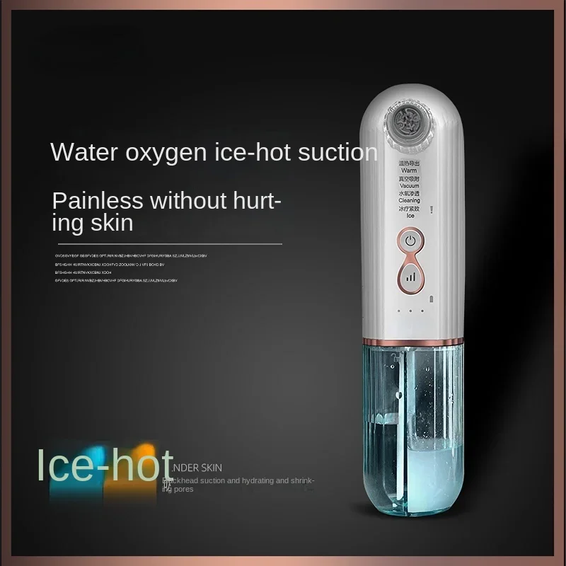 Free Shipping Ice-Hot Blackhead Suction Electric Pore Suction Cleaning Acne Removal Suction Small Bubble Beauty