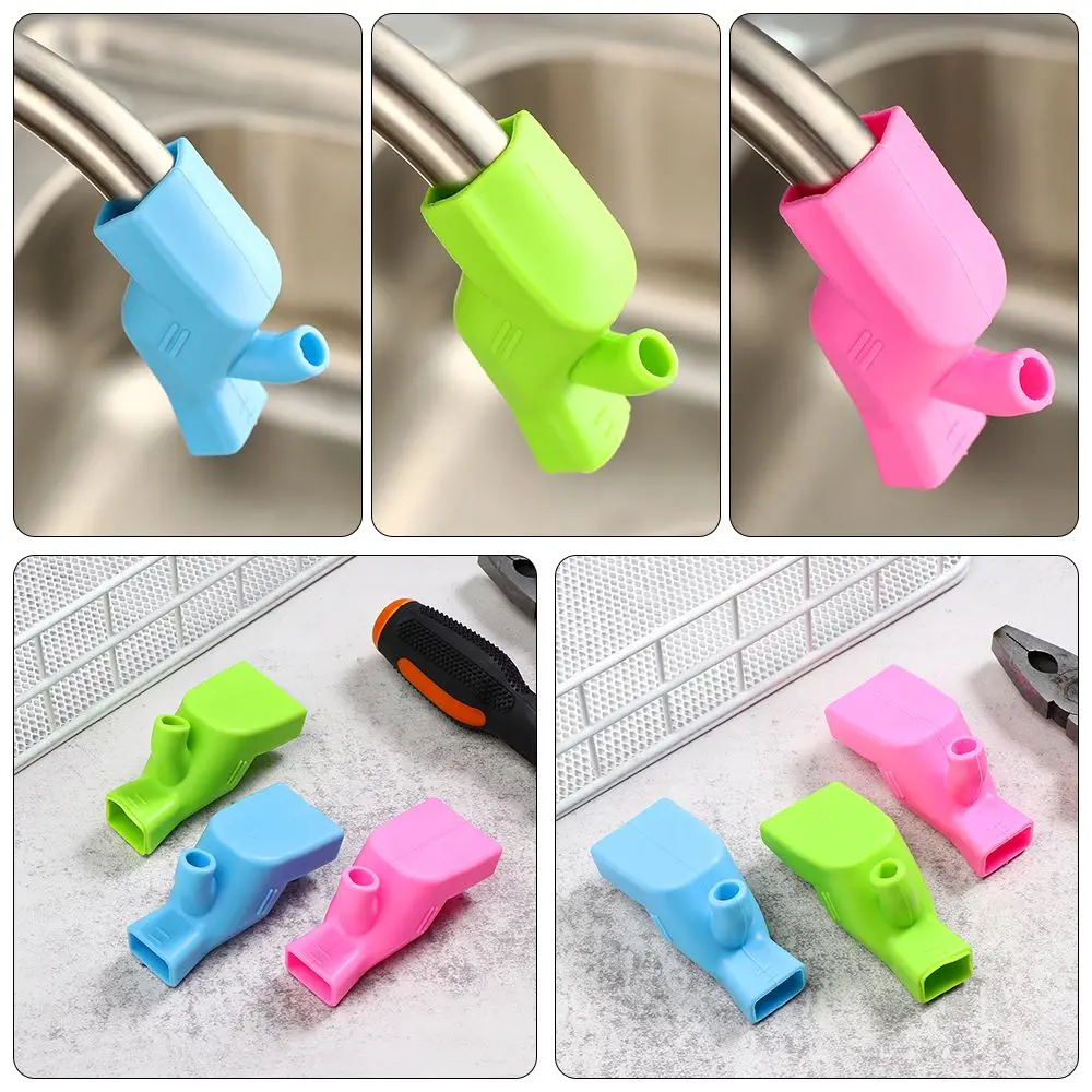 New Silicone Water Tap Nozzle Faucet Extender connector Faucet Extender Elastic Hand Washing Water spout Children