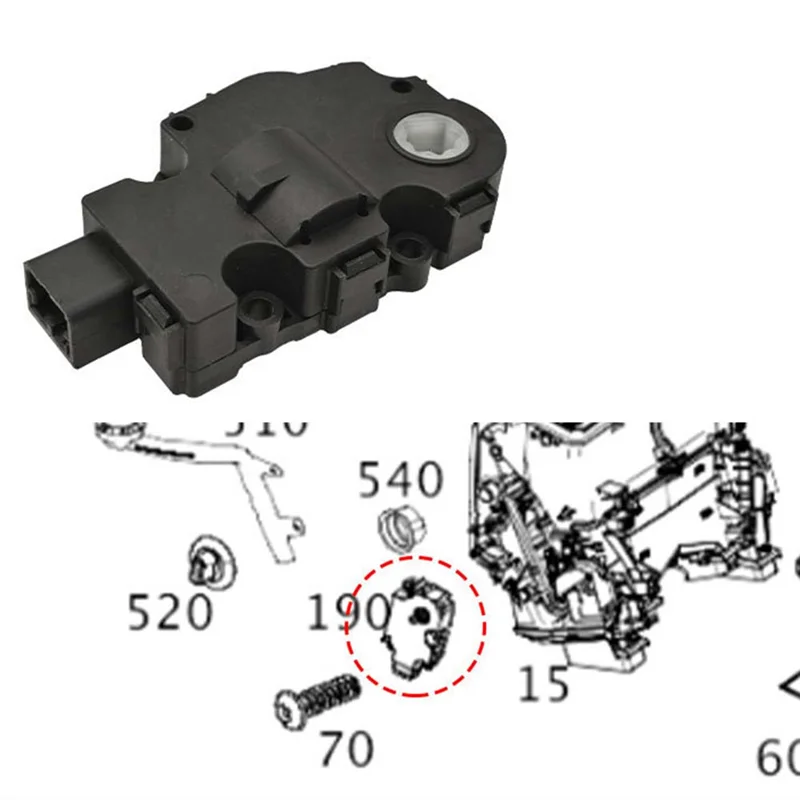 

A03Z-Car HVAC Air Door Actuator A/C Servo Motor Evaporator Motor 1699060100 For Mercedes-Benz A B C E CLASS W205 W213 W246