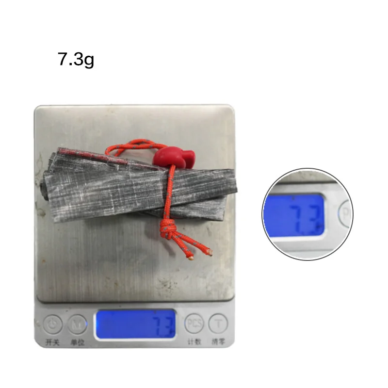 9‌.3g Ultra-Light UHMWPE/DCF Gear Sack - Waterproof Stake Bag For Camping Mini Stove, Utensils & Toiletries Drawstring Pouch