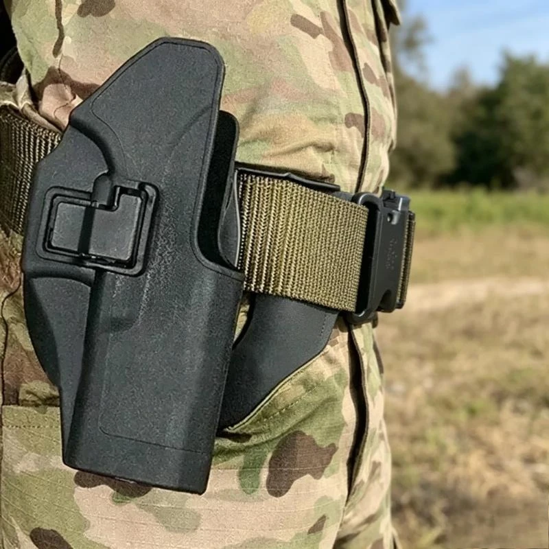 

Quick Detach Pistol Holster for G18 Hunting Gun Holster Waist Carry Tactical Outdoor Gear Plastic Quick-pull Sleeve