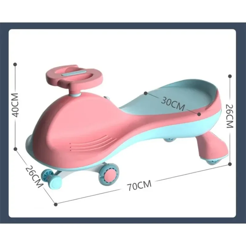 Coche oscilante con sonido LED para niños, coche de equilibrio, antivuelco, antienversión, fuerte soporte de carga, coche mecedor de juguete para bebé, el mejor regalo