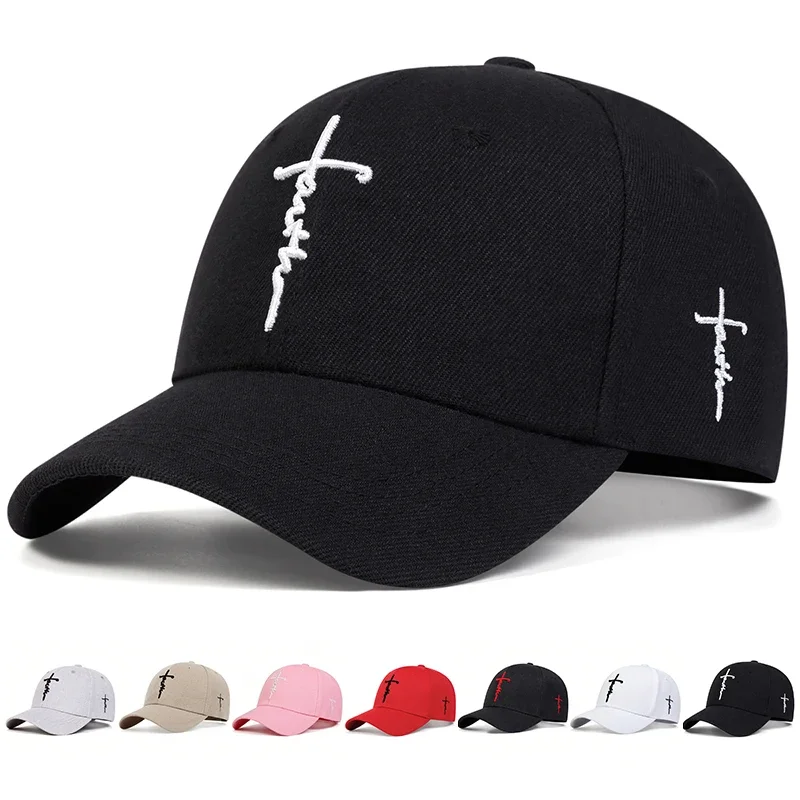 

Модная бейсболка с вышивкой Fashion Faith для мужчин и женщин, весенне-летняя солнцезащитная кепка из хлопка, унисекс, в стиле хип-хоп, кепка-тракер, Gorras