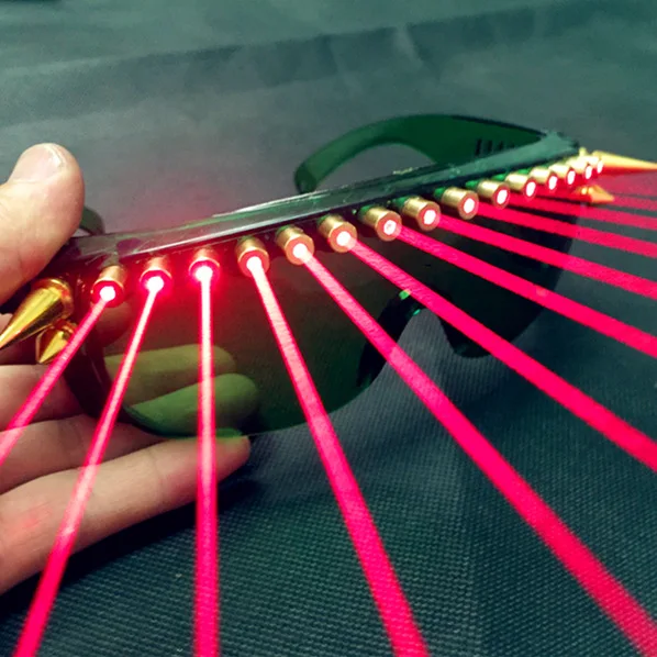 Gafas LED Luminosas con Láser para Discoteca, DJ, Bar, Baile, Accesorio de Realidad Virtual