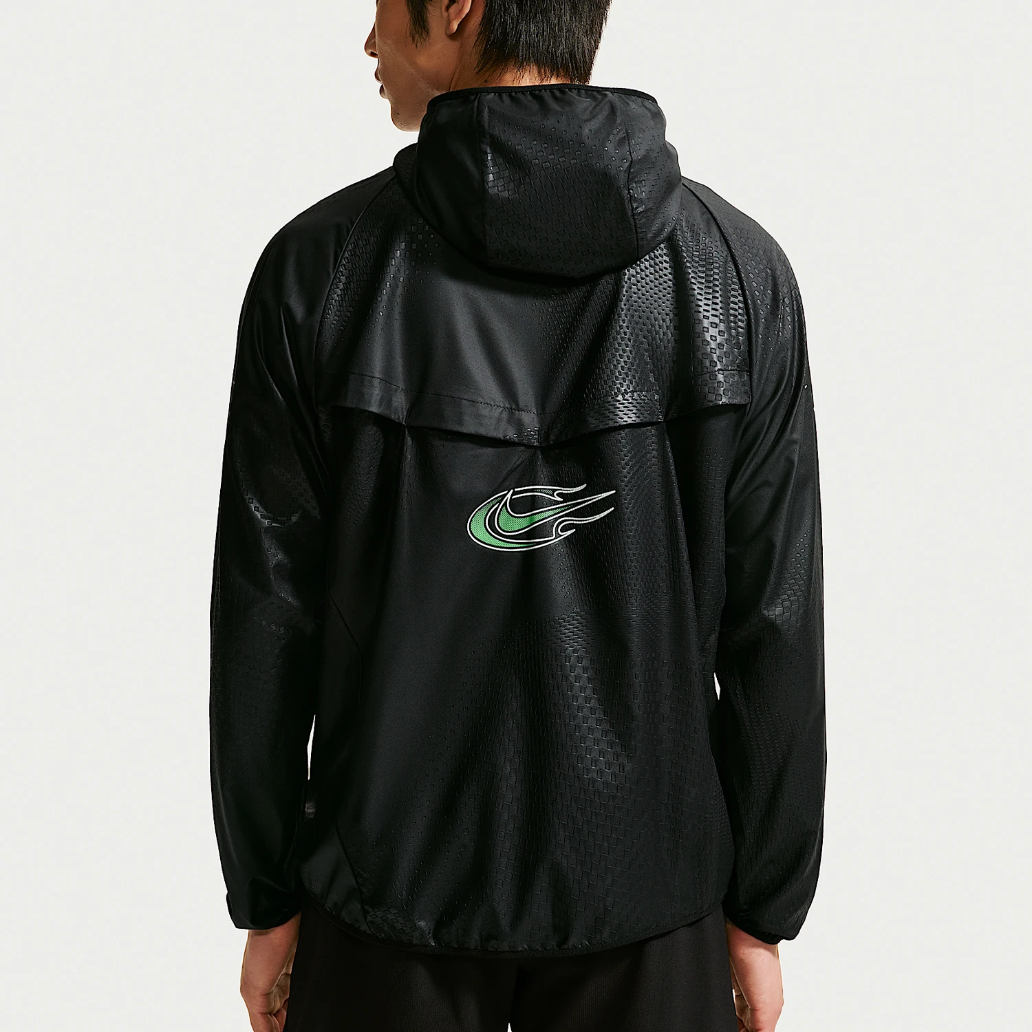 Nike genuine men's letter printed hooded zipper fashionable sports jacket IO1420-010