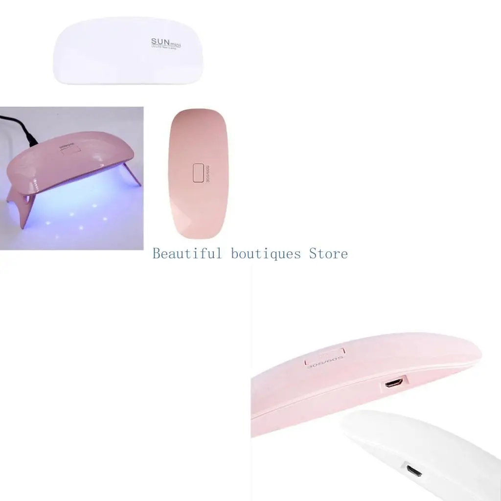 

U4LF Сушилка для ногтей УФ-светодиодная лампа Портативный USB-кабель для домашнего использования Сушилка для ногтей УФ-гель-лак