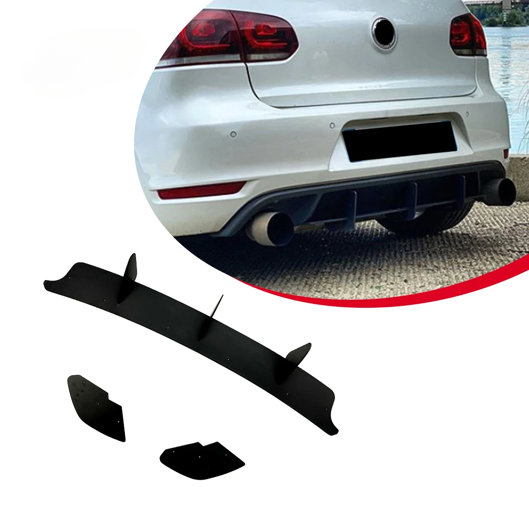 AMP-Z Golf MK6  Rear Diffuser Splitter Auto Body Kits For Volkswagen Golf MK6 GTI 2008-2013