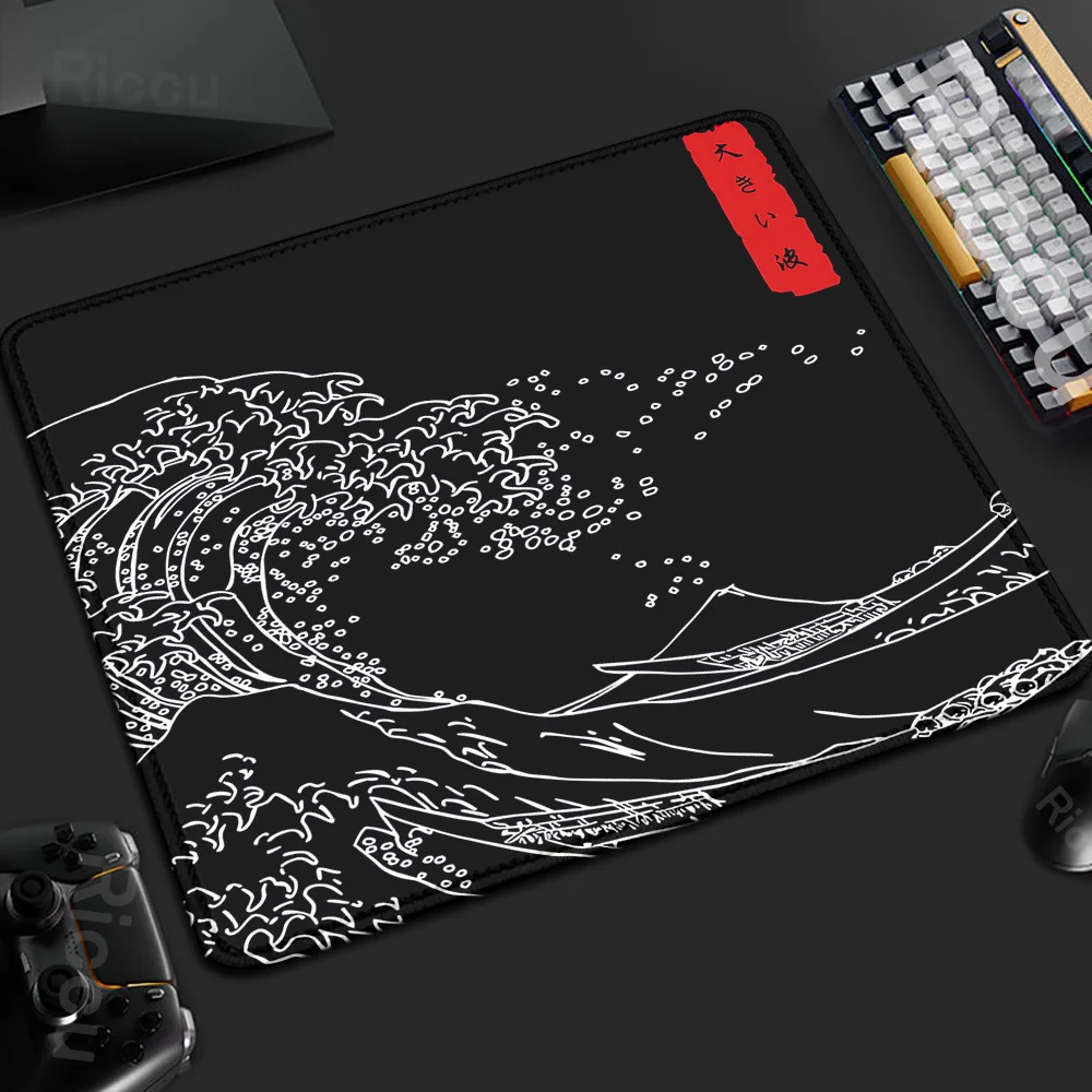 The Great Wave Art Design Small Mousepad Office Speed DeskMat 40x45cm PC Computer Game Keyboard Pad XS Rubber Anti-slip Mice Mat