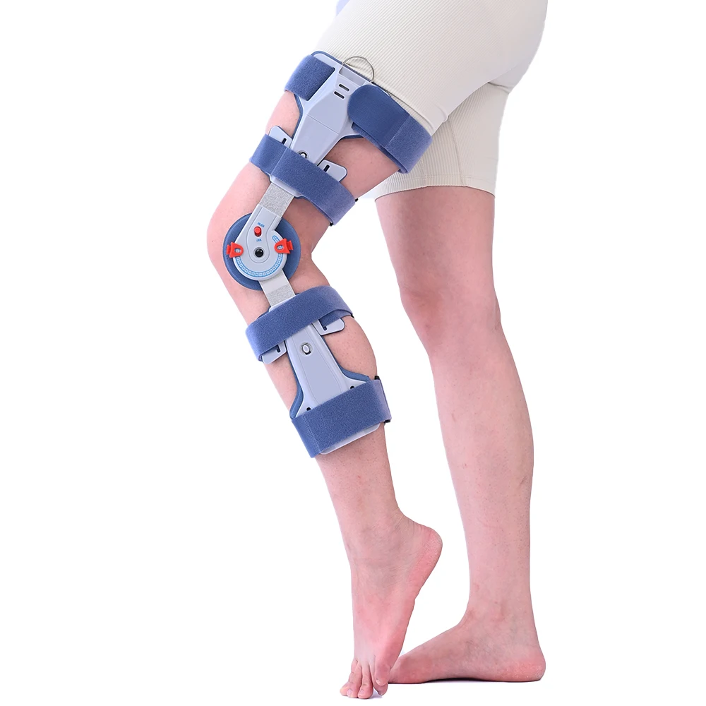 

Medical Orthosis Orthopedic Fixation Support Adjustable Hinge Rom Knee Immobilizer Brace for Knee Pain Relief