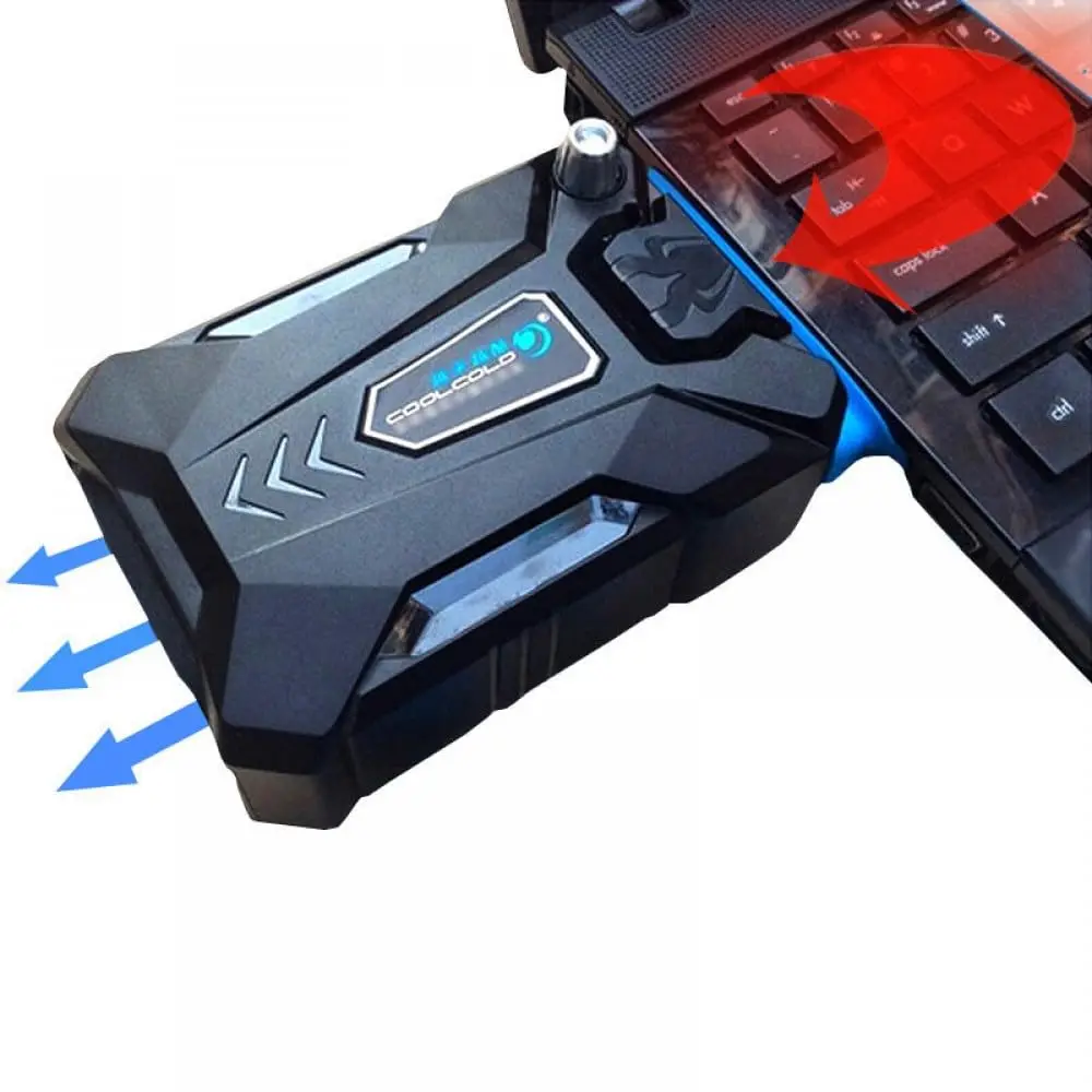 USB Laptop Vacuum Cooling Fan Portable External Air Extract Cooler Adjustable Speed 3000±10% RPM For Gaming Notebook