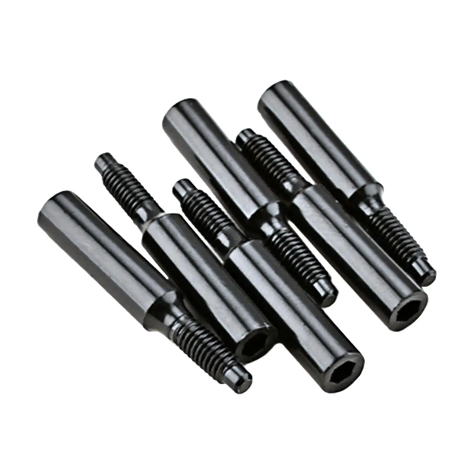 6x Guitar Double Vibrator Bridge Accessories Nickel Adjustment String Chrome