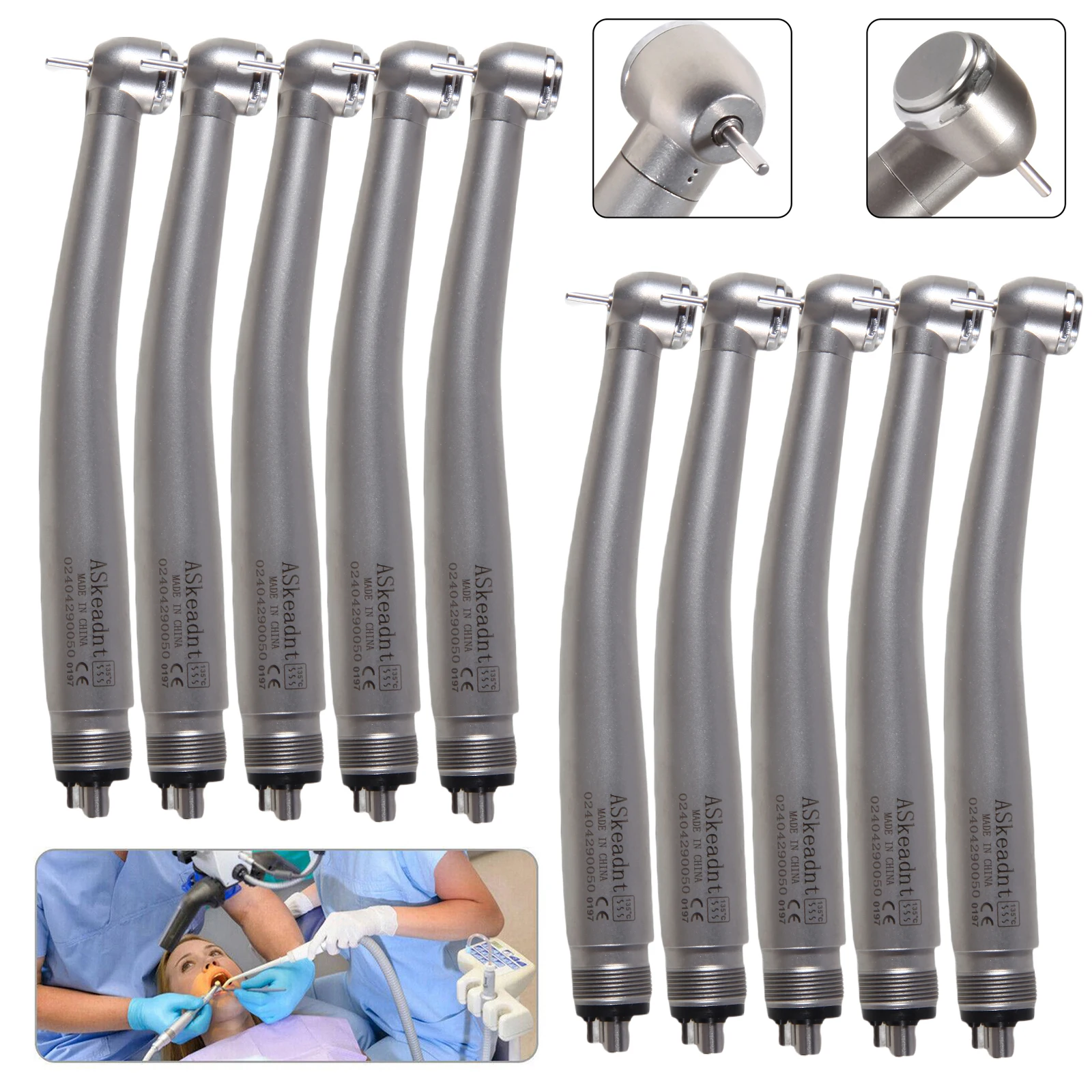 10pcs Dental Single Water Spray For High Speed Handpiece Push Turbine 2/4Holes Fit NSK Pana Max