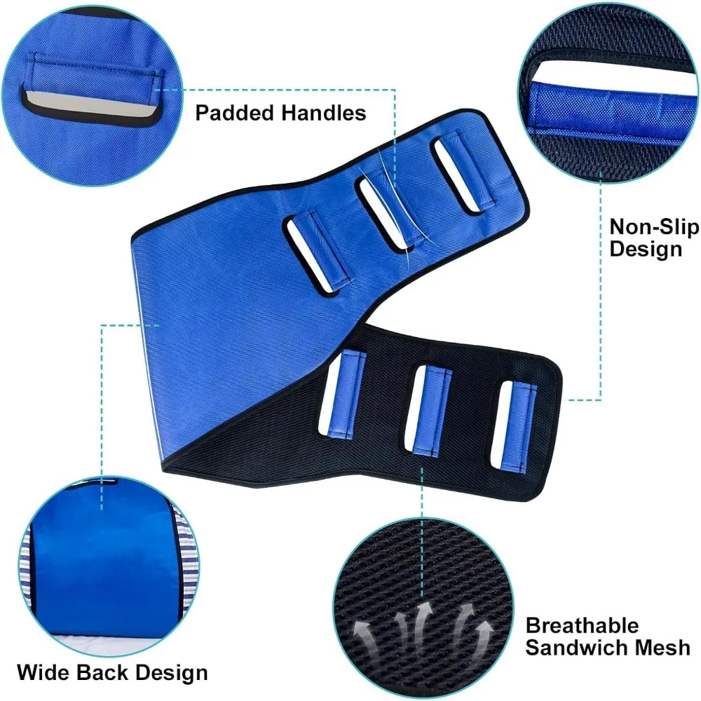 Bed Transfer Sling Positioning Bed Pad for Elderly Bedridden Patient,Padded Lifting Aids with Handles,Home Bed Mobility Assist