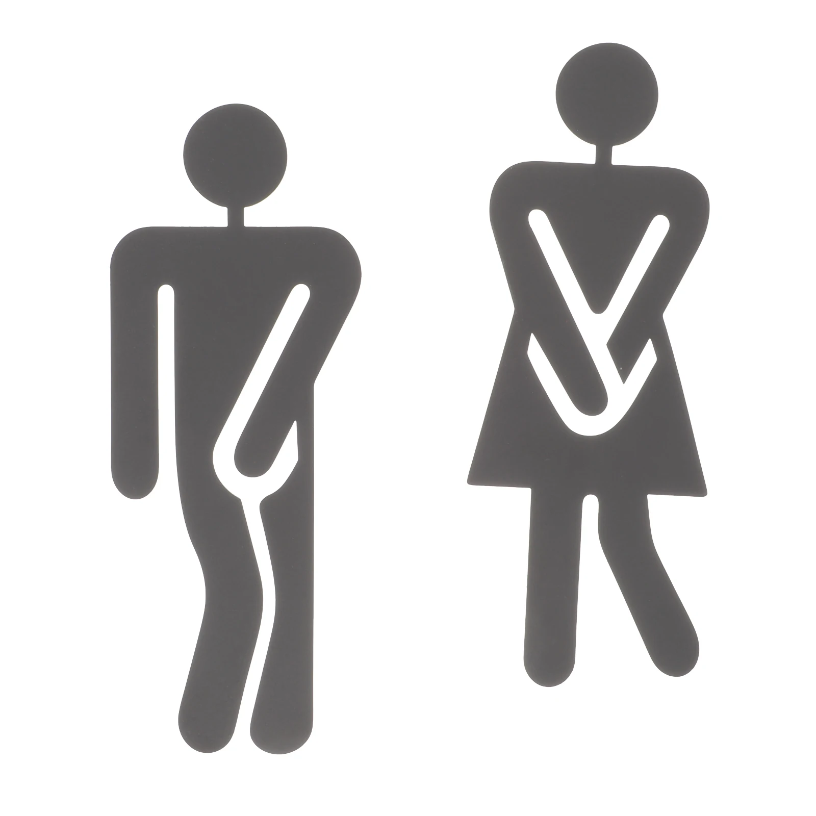 

Stainless Steel Toilet Sign Bathroom Door Plate Male Female Washroom Restroom Identifier Vintage Black Accessories Set Guiding