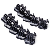 10pcs Buckle Clip Basic Mount for Gopro Go Pro Hero HD5 6 7 8 9 10 11 13Accessories Case Helmet for XiaoMi yi camera accessories