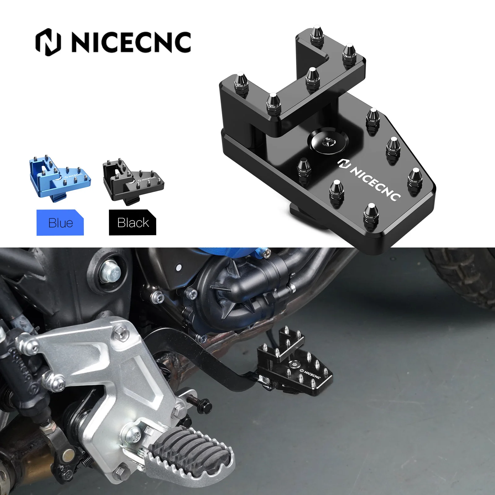 

NICECNC DualControl Brake Lever Pedal Extension For Yamaha Tenere 700 2019-2024 Tenere 700 World Raid 2022-2024