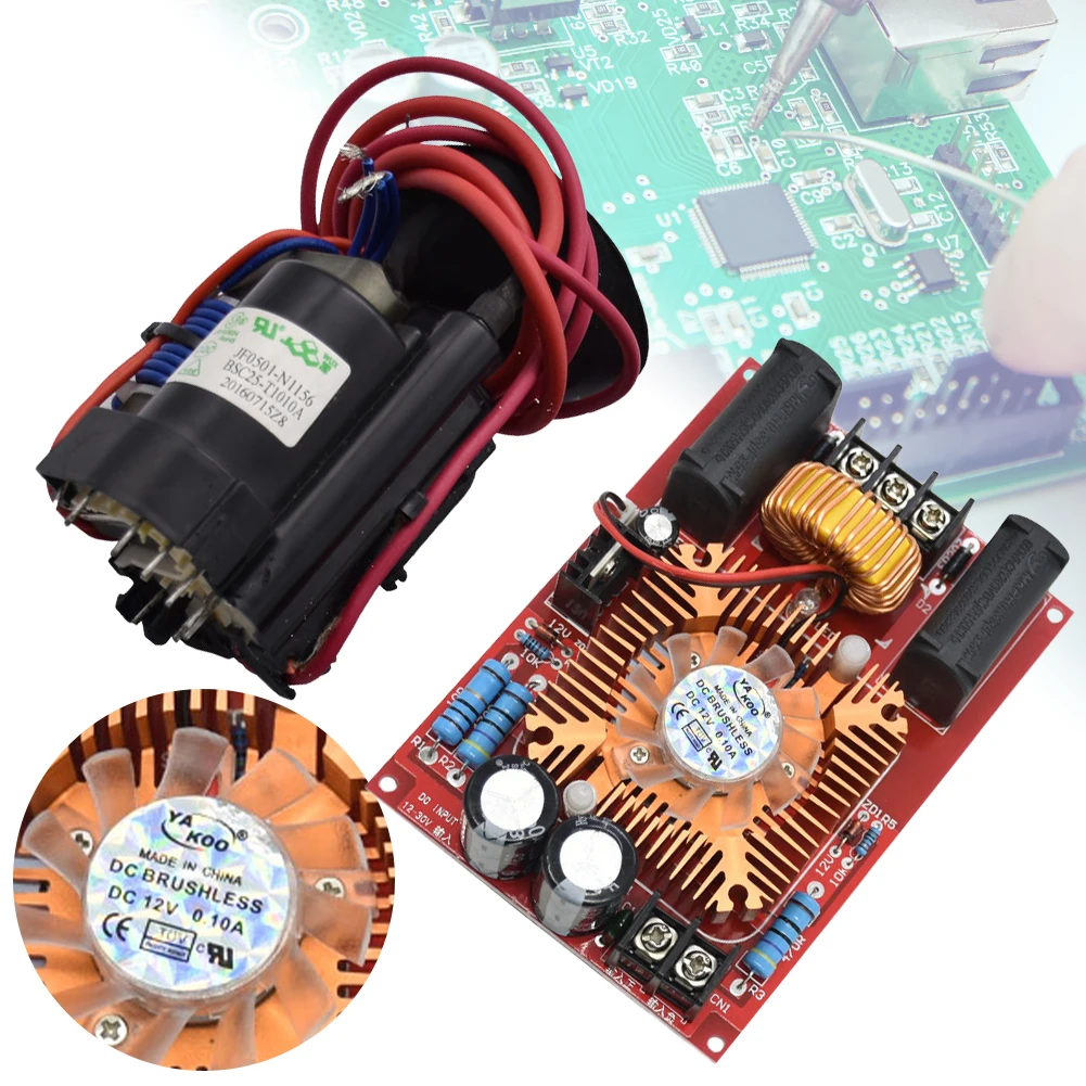 DC 12-30V Boost High Voltage Coil Flyback Driver with Ignition Coil Generator Heating Module ZVS Coil Driver Board Accessroy