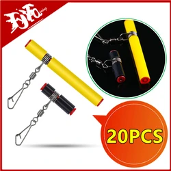 New 20/10 Pcs Black Plastic Head Swivel Sea Fishing Balance Strong Snap String Hooks Bracket Anti-winding Tackle Sinker Slides