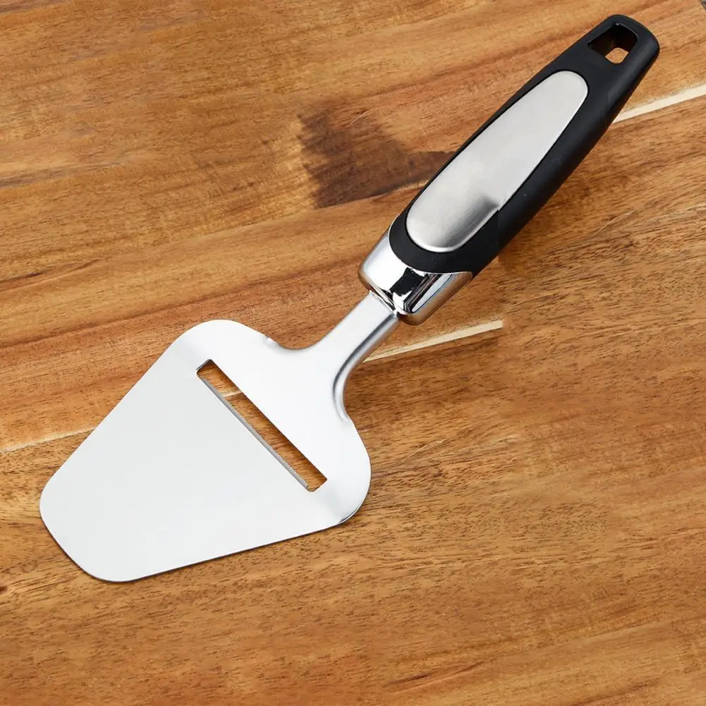 Espátula para alimentos, fatiador de queijo portátil com cabo ergonómico, cortador de queijo em aço inoxidável com revestimento antiaderente, pode ser lavado na máquina de lavar louça, ideal para cozinhar.