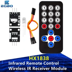 1Set Infrared Remote Control Module Wireless IR Receiver Module DIY Kit HX1838 for Arduino Raspberry Pi