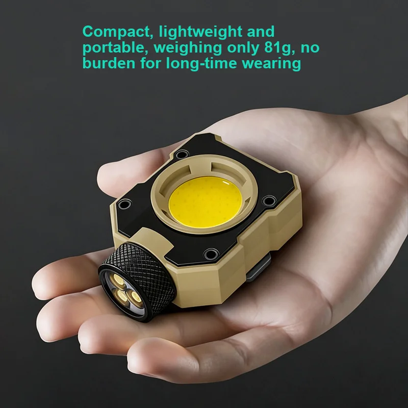 COB Flood Headlamp Multifunctional Protective Work Light with Magnetic LED Bracket for Outdoor Camping Emergency Maintenance