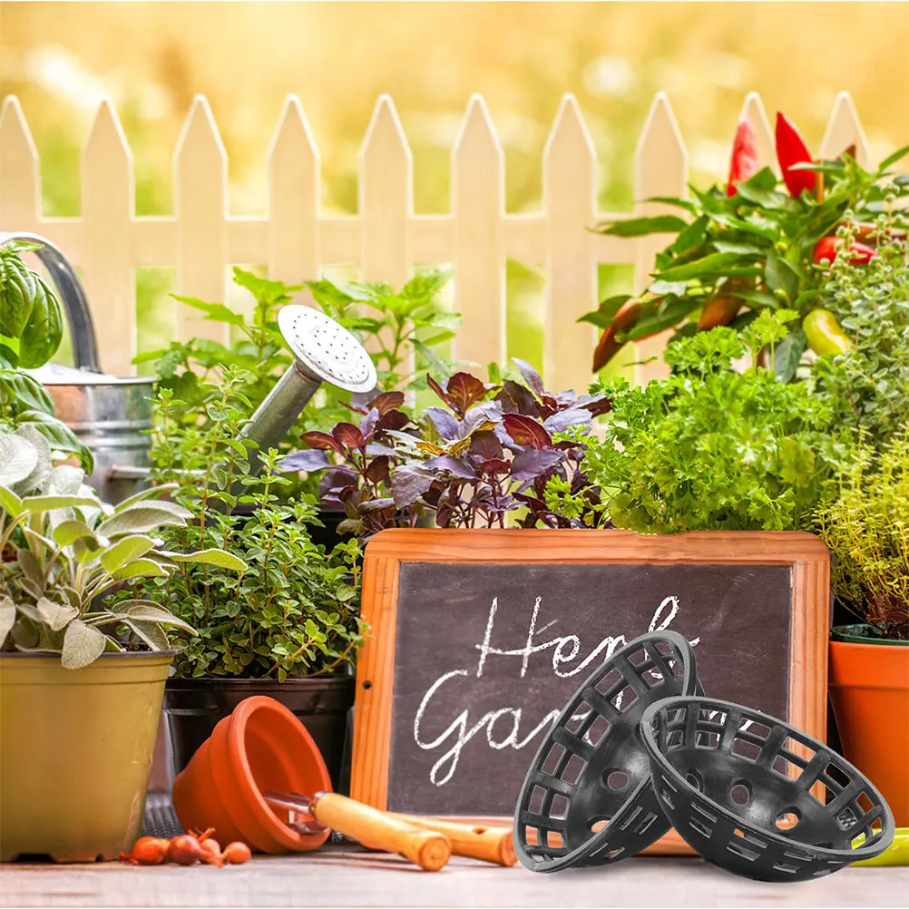 12 قطعة تصفية المياه شبكة وسادة السلطانية شكل ل اناء للزهور شاشة الصرف منع تسرب التربة شبكة بلاستيكية زارع الملحقات #1