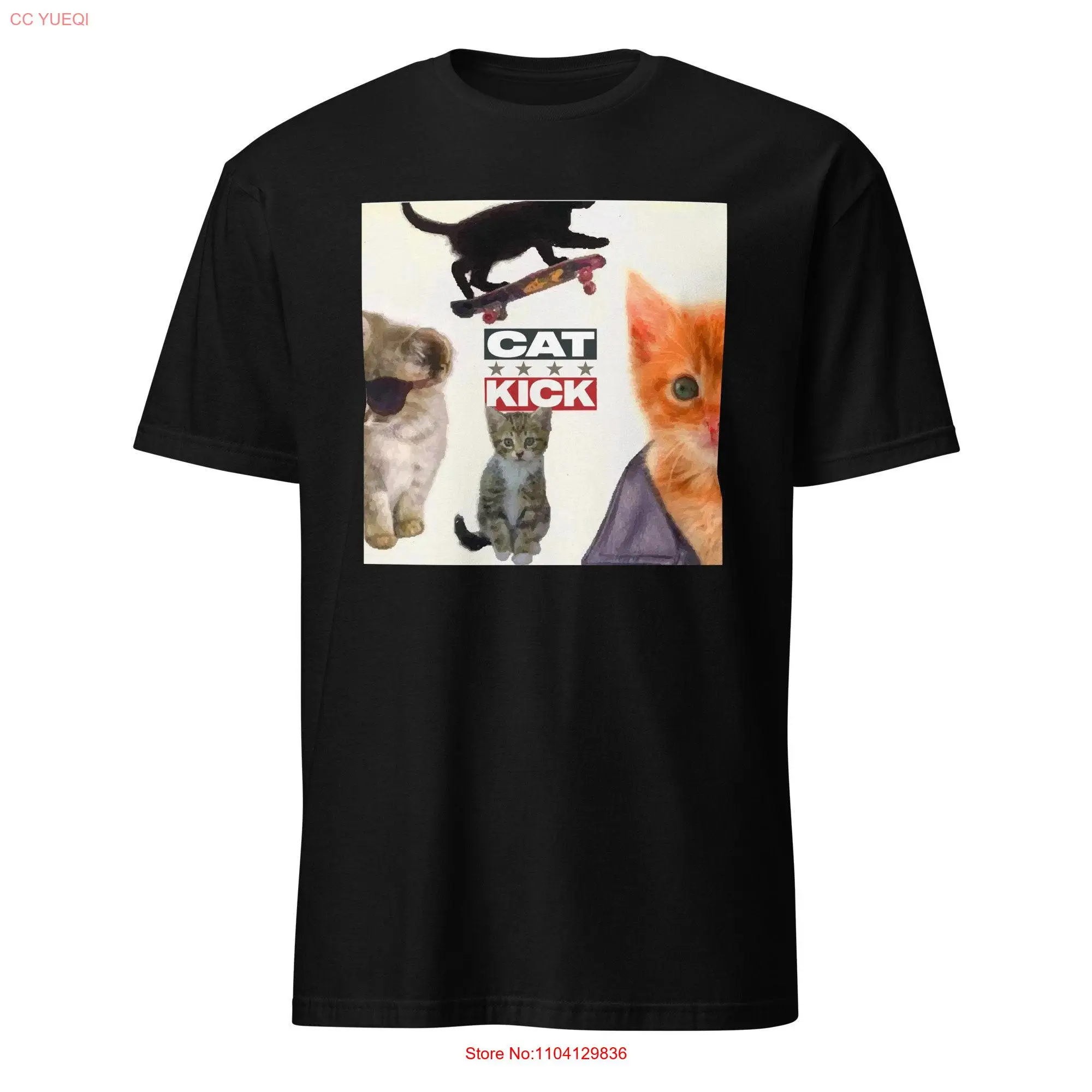 INXS Kick Album Cover Cat Animal Parody 80s Music Band T Shirt long or short sleeves