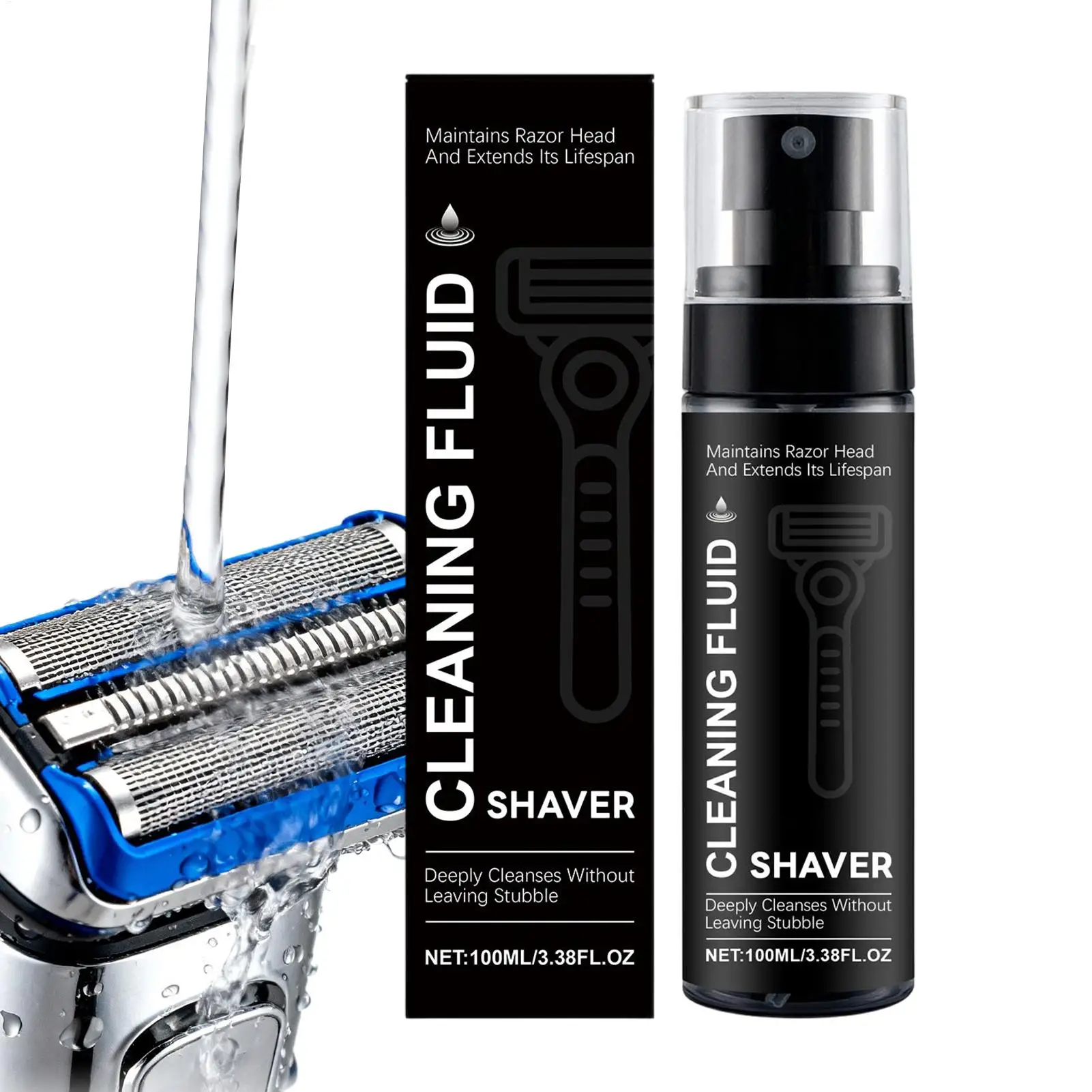 Electric Electric Razor Cleaner Spray 100ml Stain Remover Solution for Beard Trimmers Lubricating Care Oil Dirt Wash Anti Skin Irritation - Aliexpress Deal