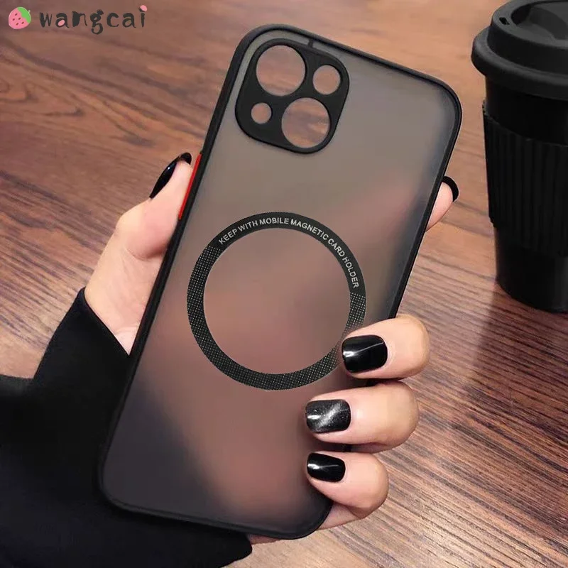 Magnetic Matte Phone Case For Vivo X90 X80 X70 X60 X50 T1 Pro T2X T1X Y75 Y73 Y72 Y52S Y18 4G 5G Clear Skin Feel Lens Protection