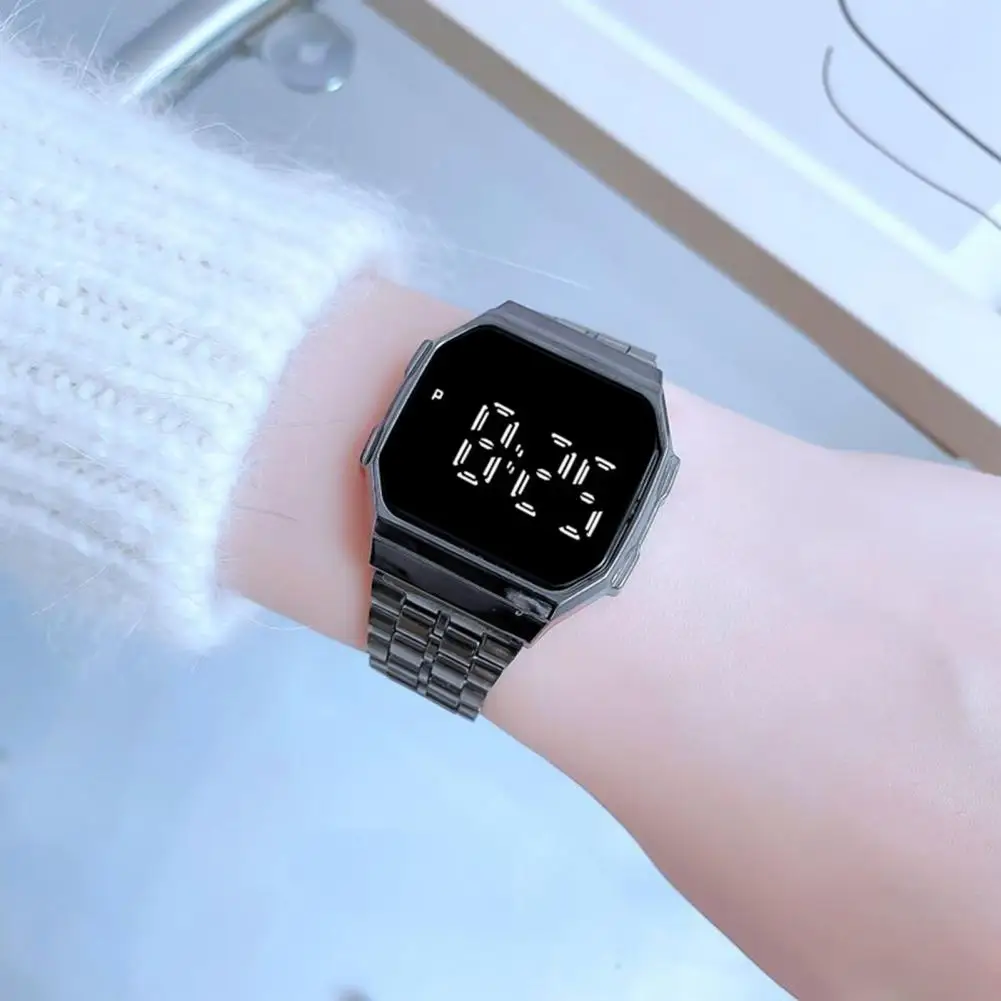 Stylish Students Watch High Accuracy LED Display Lightweight Unisex Style Digital Watch Digital Watch Gift