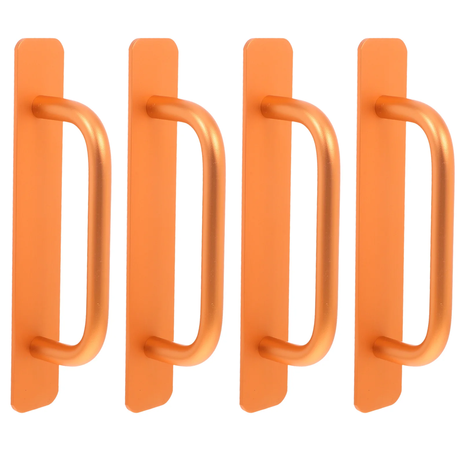 

4pcs Aluminum Alloy Pull Handles 15Cm Self Adhesive Stick On Door Window Handle For Kitchen Bathroom Cabinet Closet Sliding Door