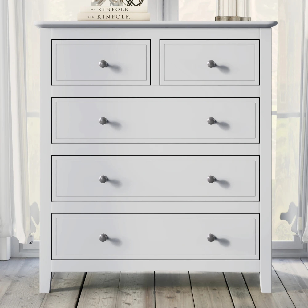 Dresser for Bedroom with 9 Fabric Storage Drawer Wardrobe Tall Chest Organizer Closet Adult Kids Clothes Wood Cabinet Furniture