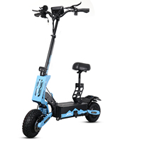 USA Stock Arwibon Blue GT08 11-Inch Electric Scooter Dual Motor 2800W Power Smart Electronic Features Fast 50mph Off-Road Speed