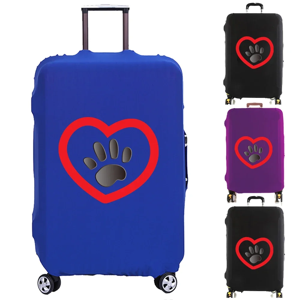 

Footprints of Love Luggage Cover Suitcase Protector Thicker Elastic Dust Covering for 18-32 Inch Trolley Case Travel Accessories