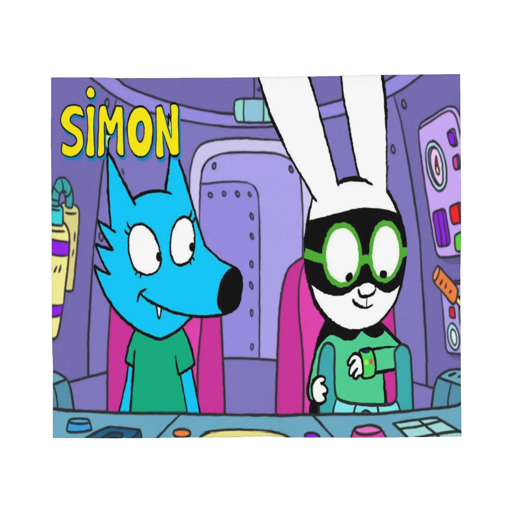 Simon Super Rabbit Merch Blanket Super Soft Warm  Throw Blankets for Bed 50x60 Inches Multiple Sizes Bedspread
