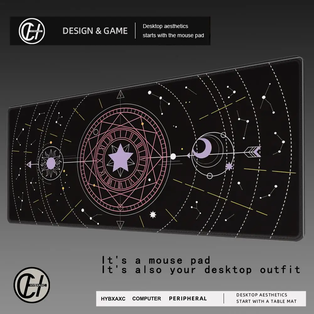 

HYBXAXC Original custom Star Moon Mouse Pad, Bedroom Table Pad, Girls' Anime Game Pad Creative Ins Style kawaii desk mat