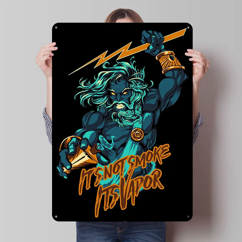 Its Not Smoke Its Vapor Tinplate Posters Customizable Wall Art Retro Vintage Metal Signs for Home Room Garage Decoration Gaming